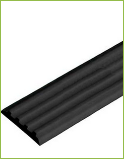 Направляющая тактильная лента на самоклеящейся основе 50 мм цвет-черный