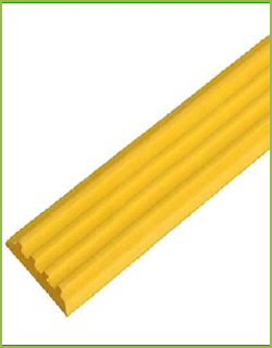 Направляющая тактильная лента на самоклеящейся основе 50 мм желтая