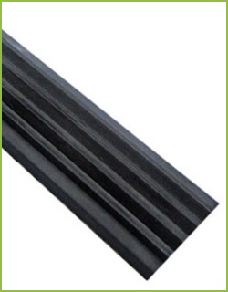Тактильная направляющая лента (29 мм) на самоклеящейся основе цвет – черный