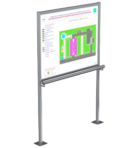 Мнемосхемы на стойках